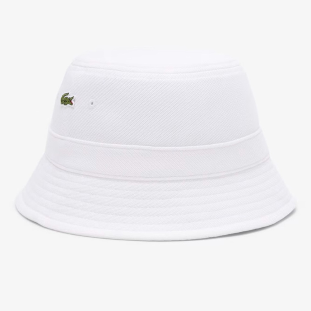 Lacoste Classic White Bucket Hat Medium